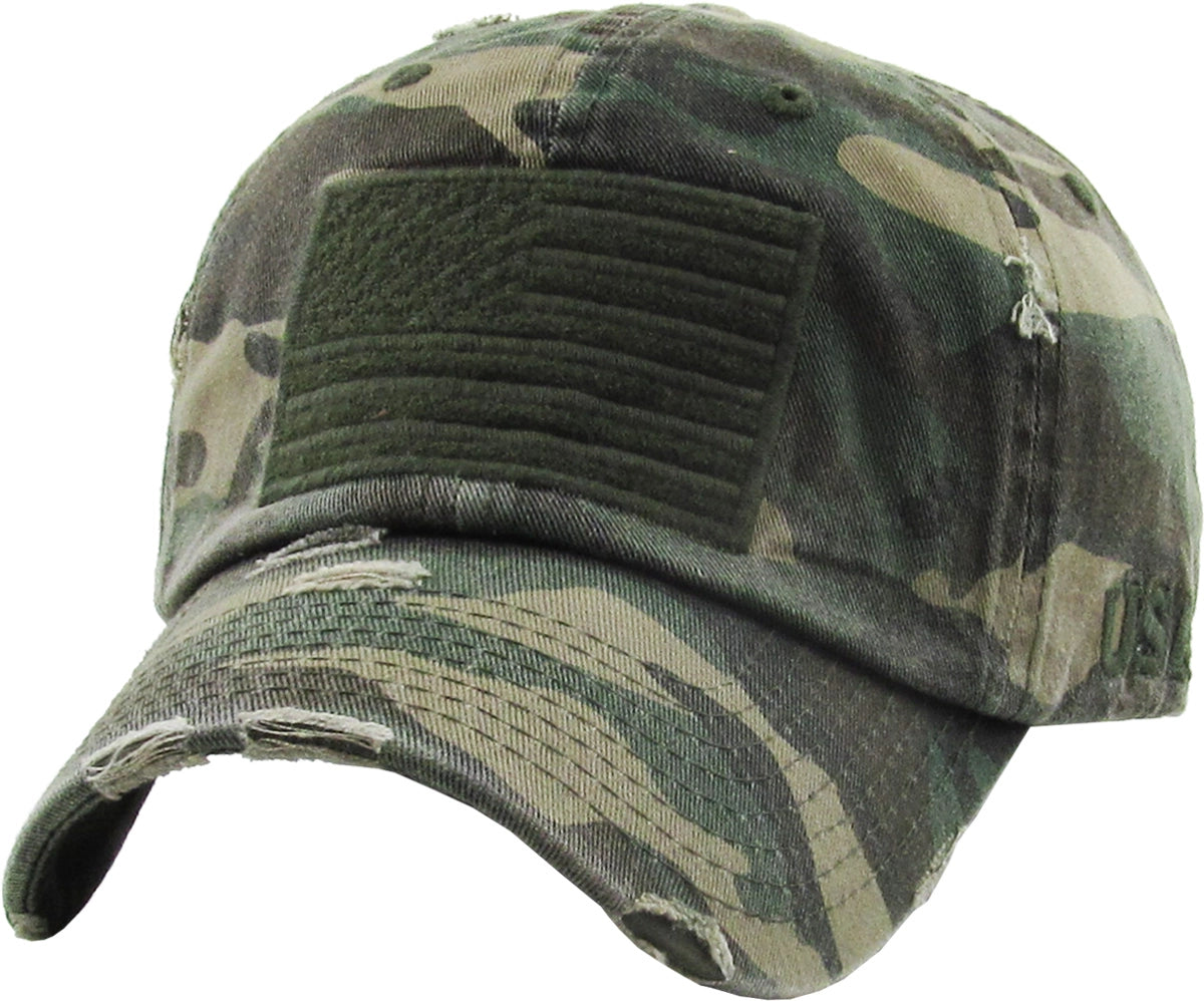 Camo American Flag Hat