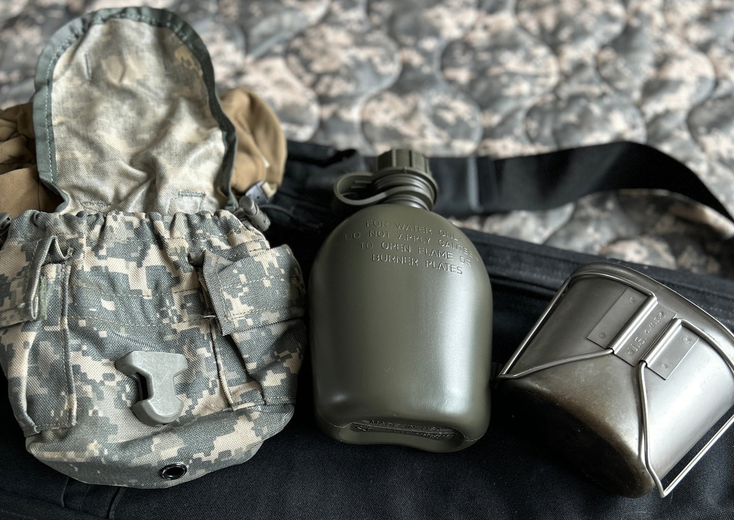 Full Canteen Kit - Canteen Cup,  Canteen Pouch, Canteen Stove, New Canteen  (Made in USA BPA Free) (Copy)