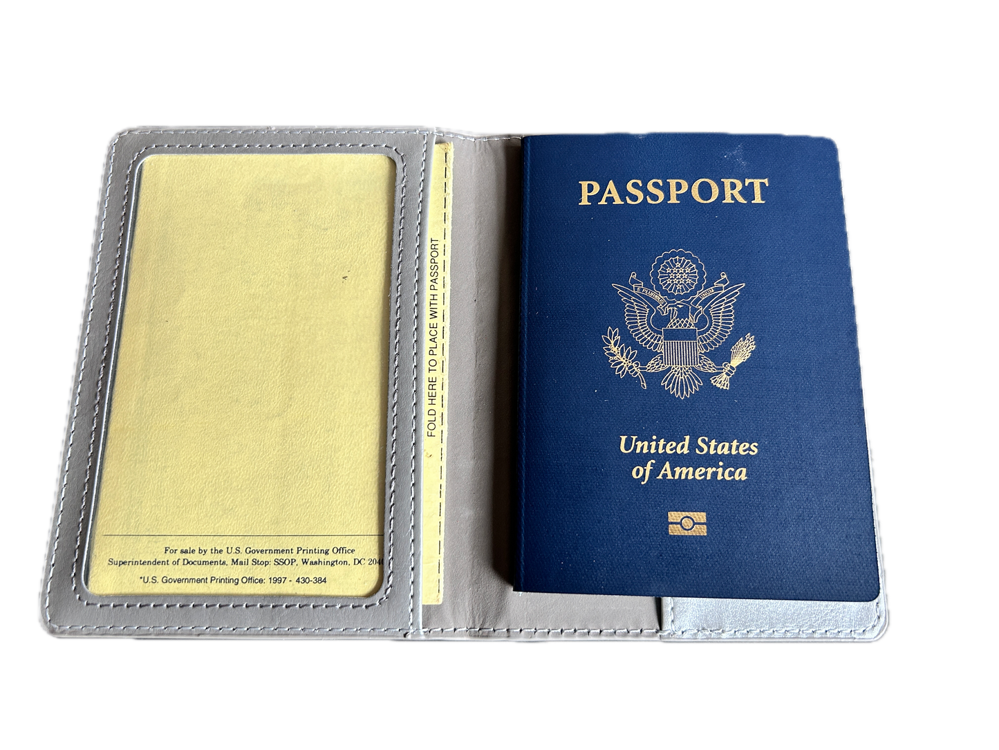 PASSPORT HOLDER - GREY (RFID BLOCKING)