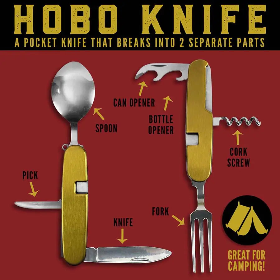 Hobo Utensil Tool - Fork, Knife, Spoon & More