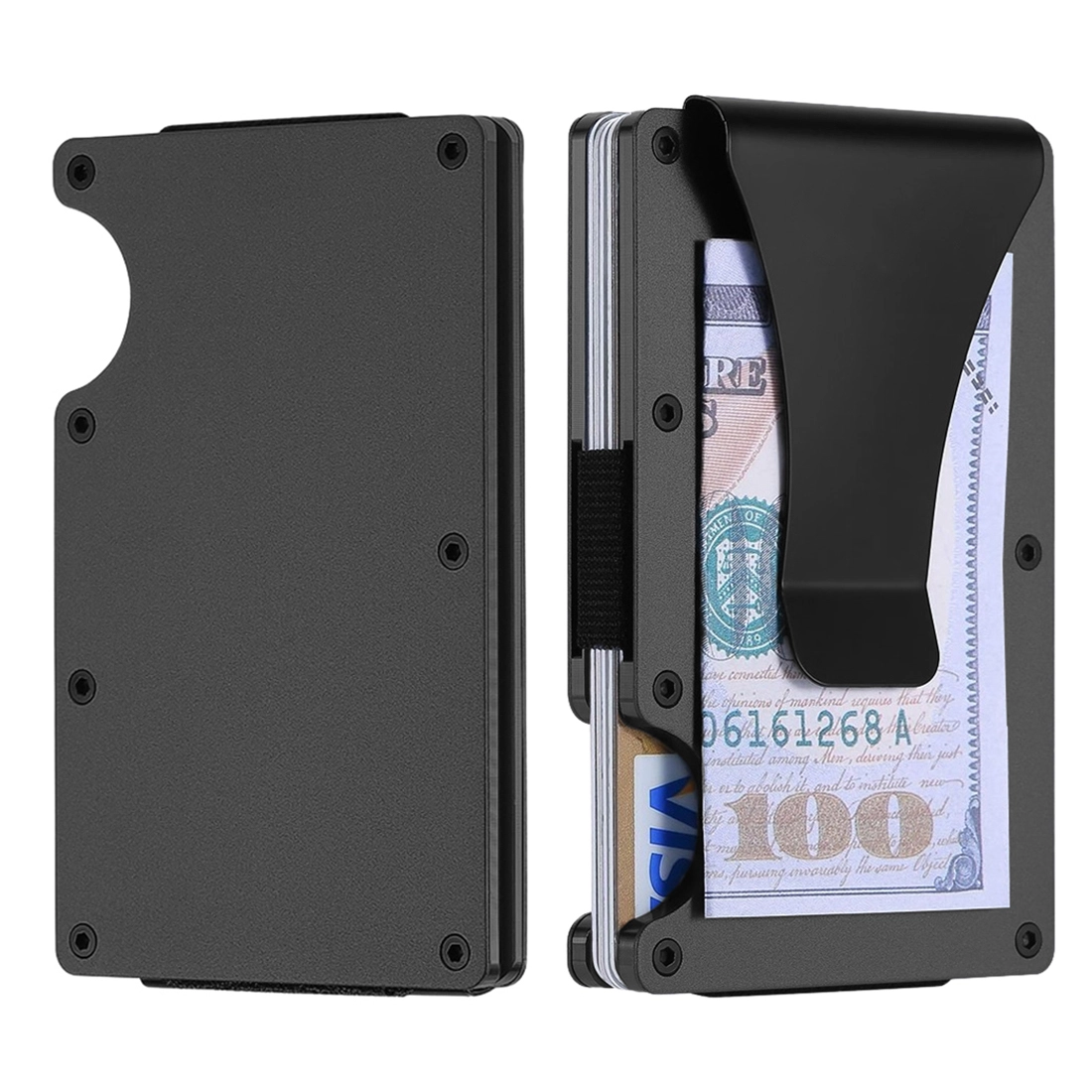 MINIMALIST SLIM WALLET - RFID BLOCKING BLACK